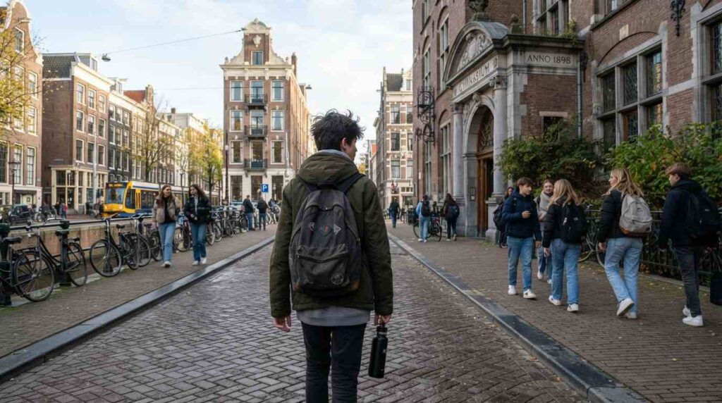 studente che vive un'esperienza di studio all'estero